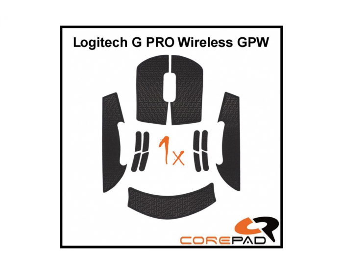 Corepad Grips till Logitech G Pro Wireless - Svart