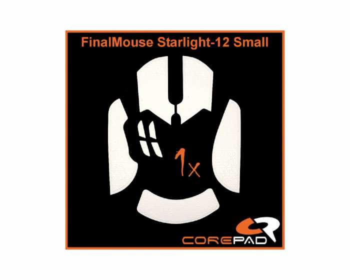 Corepad Grips till FinalMouse Starlight-12 - Small - Vit