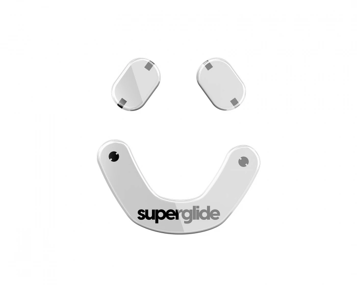 Superglide Glas Skates till SteelSeries Prime Mini Wired/Prime Mini Wireless - Vit