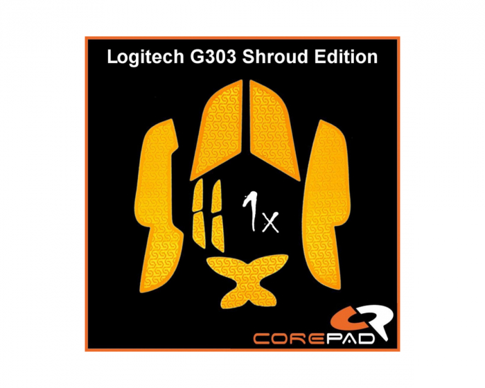 Corepad Grips till Logitech G303 Shroud Edition - Orange