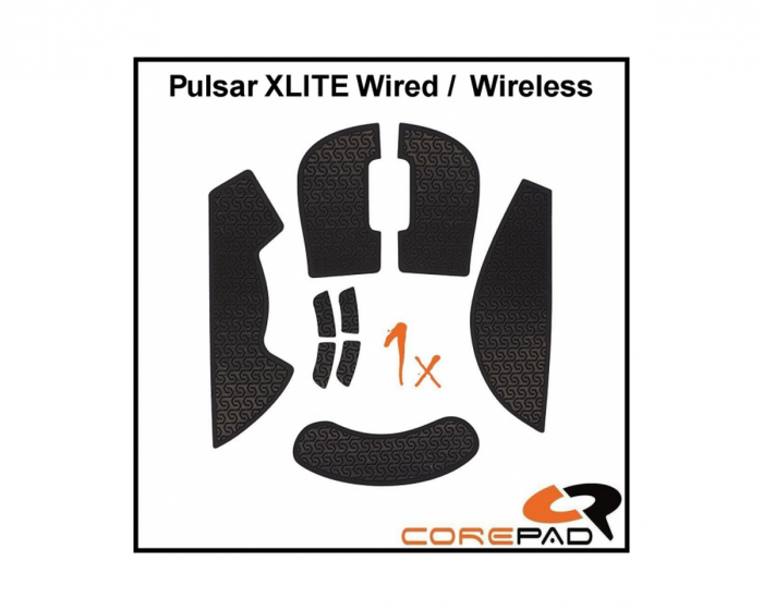 Soft Grips till Pulsar Xlite Wired/Xlite Wireless/Xlite V2 Wireless - Svart