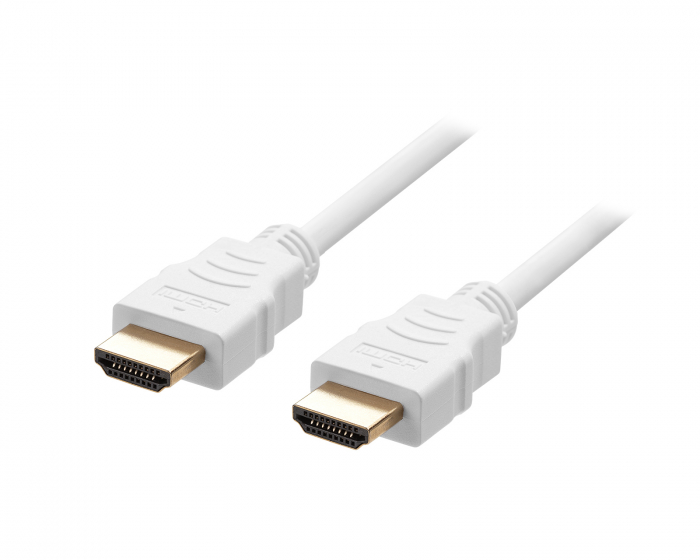 Deltaco Ultra High Speed HDMI-kabel 2.1 - Vit - 1m