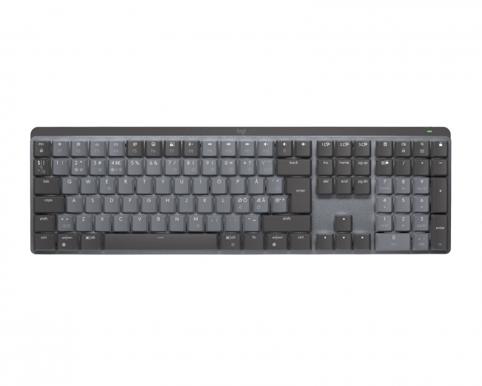 Logitech MX Mechanical Trådlöst Low Profile Tangentbord [Tactile Quiet] - Graphite