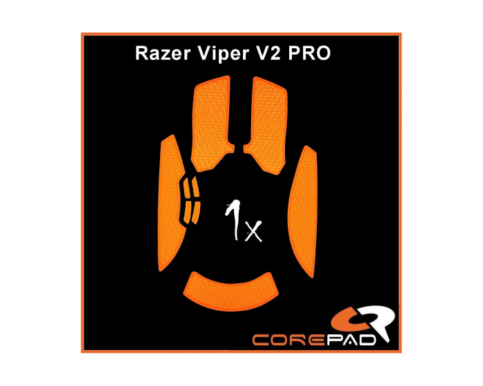 Corepad Soft Grips till Razer Viper V2 Pro Wireless - Orange