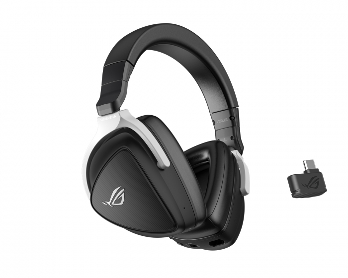 Asus ROG Delta S Trådlöst Gaming Headset (PC/PS5/Switch) - Svart/Vit