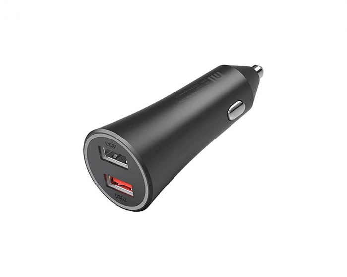 Xiaomi Mi 37W Dual-Port Car Charger - Svart Billaddare