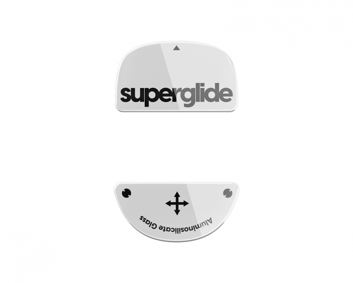 Superglide Glas Skates till Vaxee XE - Vit