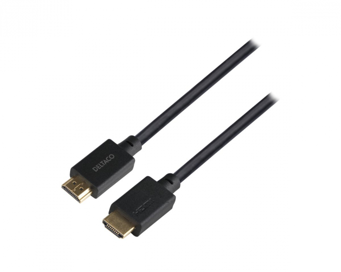 Deltaco 8K Ultra High Speed LSZH HDMI-kabel 2.1 - Svart - 4m