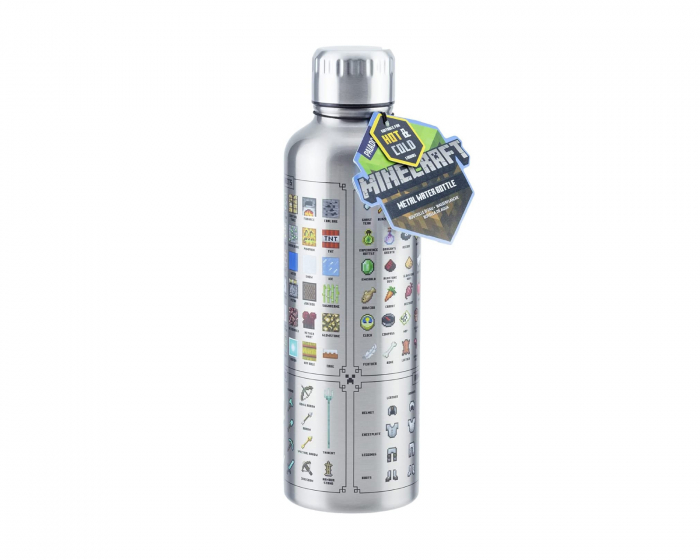 Paladone Minecraft Vattenflaska Metall - 500ml