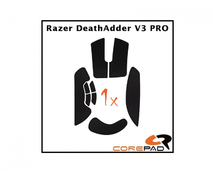 Corepad Soft Grips till Razer DeathAdder V3 PRO - Blå