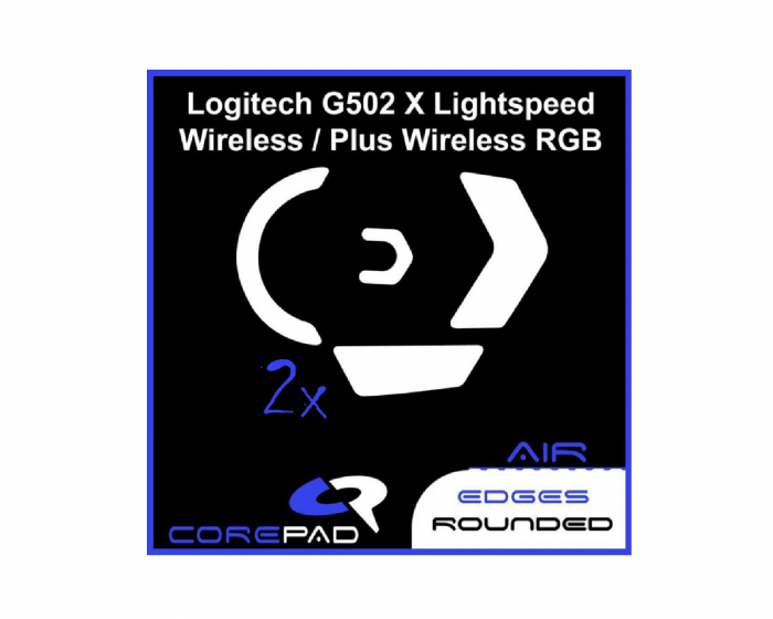 Corepad Skatez AIR till Logitech G502 X Lightspeed / Logitech G502 X PLUS Wireless