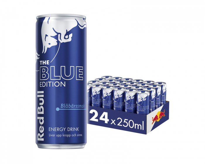 Red Bull 24x Energidryck, 250 ml, Blue Edition (Blåbärssmak)