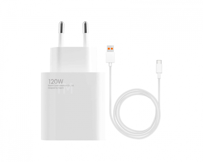 Xiaomi Charging Combo EU - 120W reseladdare med kabel 1m - Vit