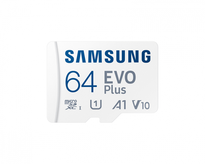 Samsung EVO Plus microSDXC 64GB & SD adapter - Minneskort