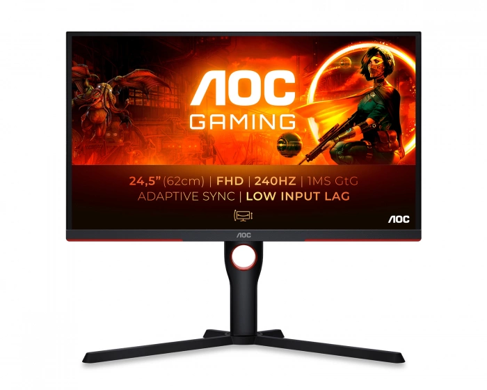 AOC 25G3ZM 25” LED Gamingskärm 240Hz 1ms VA FHD