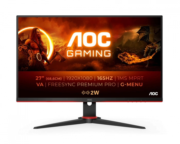 AOC 27G2SAE 27” Gamingskärm LED 165Hz 1ms VA FHD