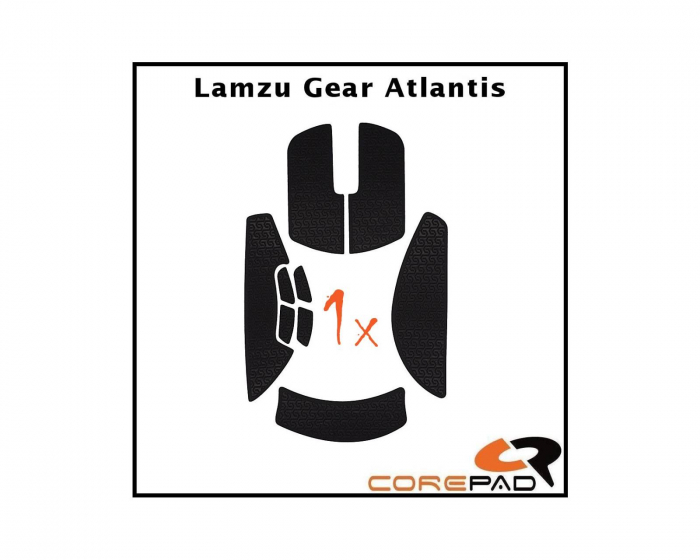 Corepad Soft Grips till Lamzu Atlantis - Orange