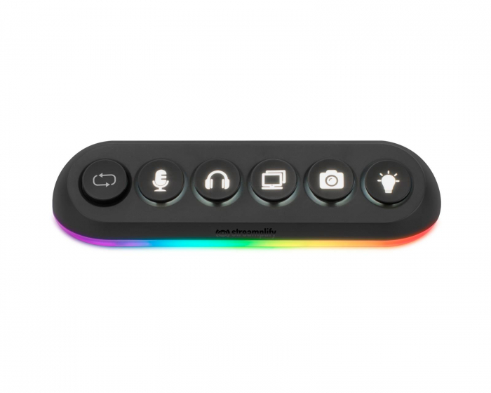 HUB DECK 5, RGB 5-Port USB Hubb, 12V - Svart