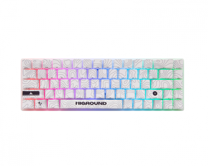 Higround SNOWSTONE Base 65 Hotswap Gaming Tangentbord - ANSI [White Flame]