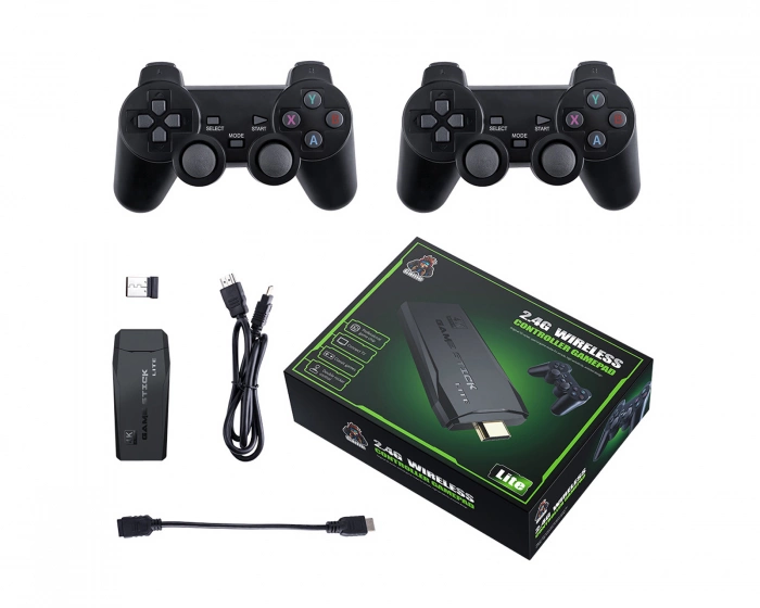 - M8 Retro Game Console - 64G HDMI Game Stick - 1000 Games