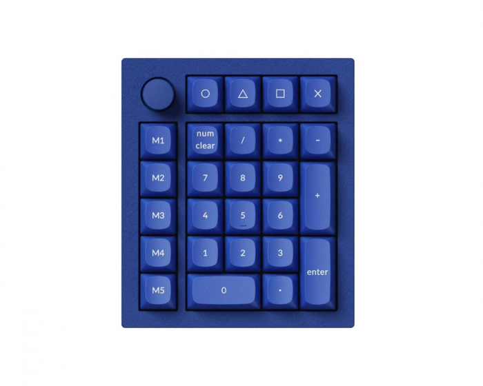 Keychron Q0 Plus Number Pad 27 Key RGB Hot-Swap [Gateron G Pro Red] - Navy Blue