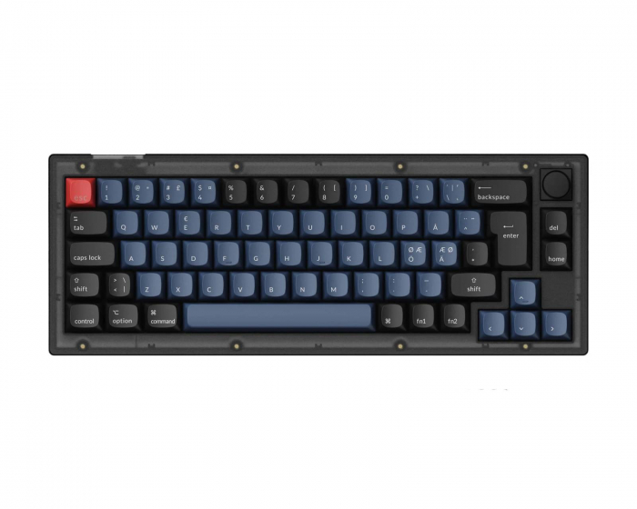 Keychron V2 QMK 65% RGB Knob Hotswap Tangentbord - Frosted Black [K Pro Red]