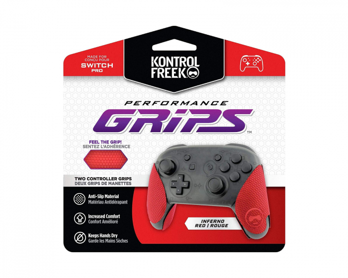 KontrolFreek Performance Grips Inferno Red - Switch Pro