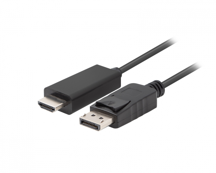 Lanberg DisplayPort till HDMI Kabel FHD - Svart - 1.8m