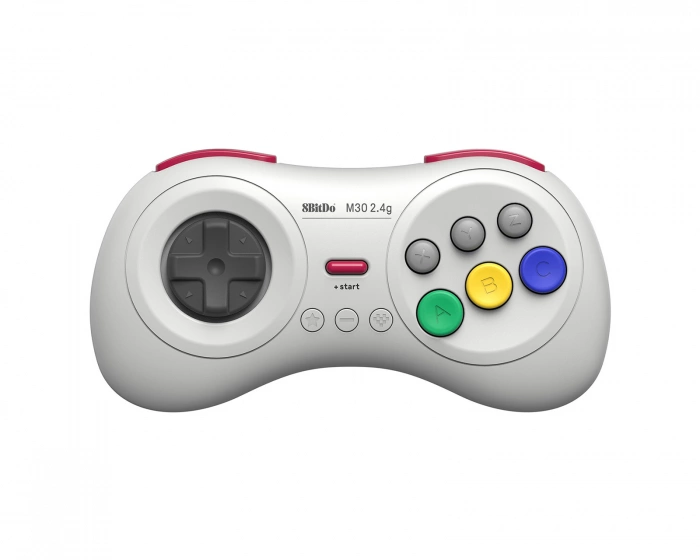 8Bitdo M30 2.4G Wireless Gamepad - Trådlös Kontroll - Vit