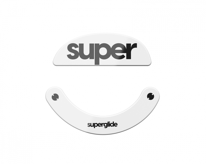 Superglide Version 2 Glas Skates till Pulsar Xlite/V2/V2 Mini/V3 Wireless - Vit