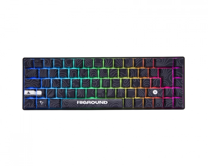 Higround BLACKICE Base 65 Hotswap Gaming Tangentbord - ISO Nordic [White Flame]