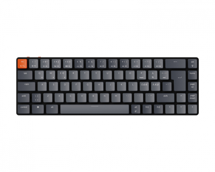 Keychron K7 Low Profile Hotswap Trådlöst Tangentbord RGB Aluminium [K Optical Brown]