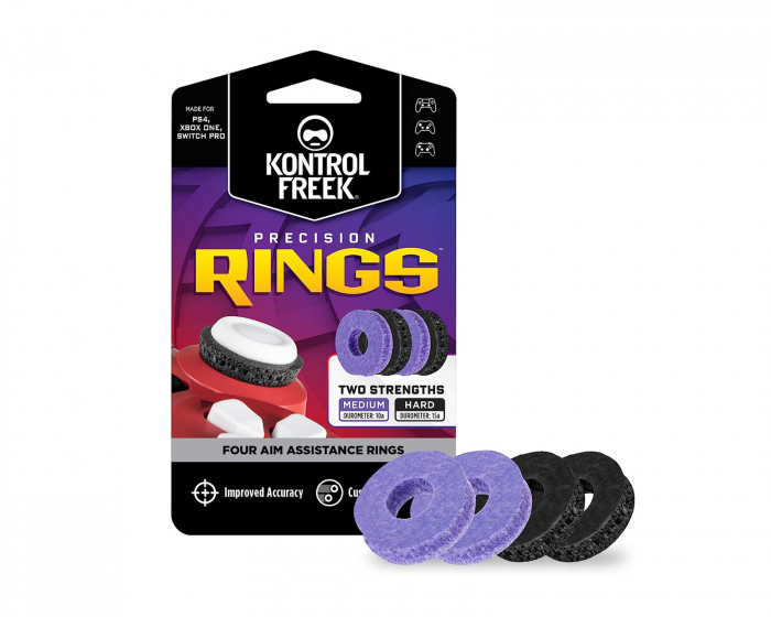 KontrolFreek Precision Rings - (Svart/Lila)