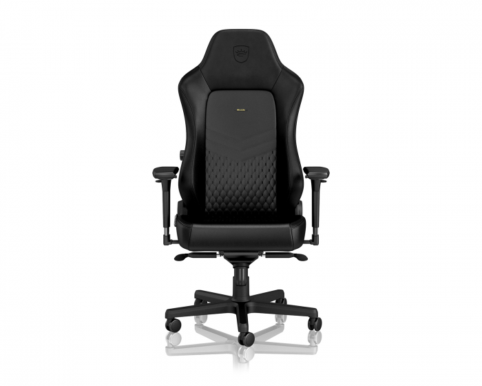 noblechairs HERO Real Leather - Svart / Svart