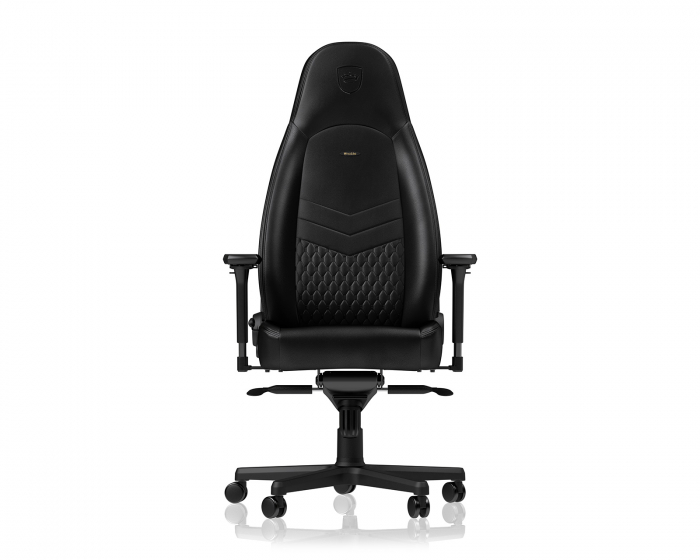 noblechairs ICON Real Leather - Svart / Svart