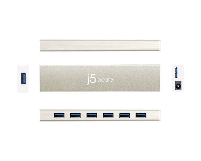 j5create USB Hub - USB-C 7-Port Hub
