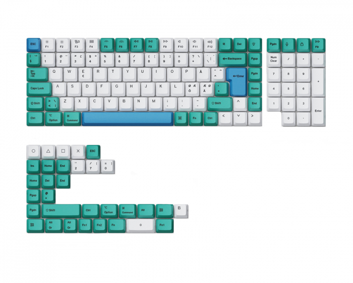 Keychron OEM Dye-Sub PBT Keycap Set - Iceberg Full Set Nordic