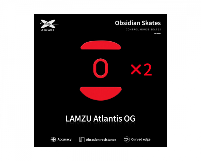 X-raypad Obsidian Mouse Skates till Lamzu Atlantis OG