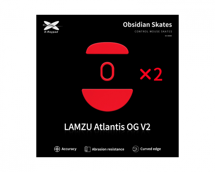 X-raypad Obsidian Mouse Skates till Lamzu Atlantis OG V2