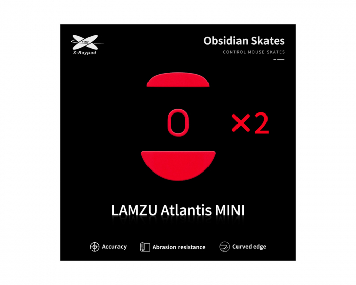 X-raypad Obsidian Mouse Skates till Lamzu Atlantis Mini
