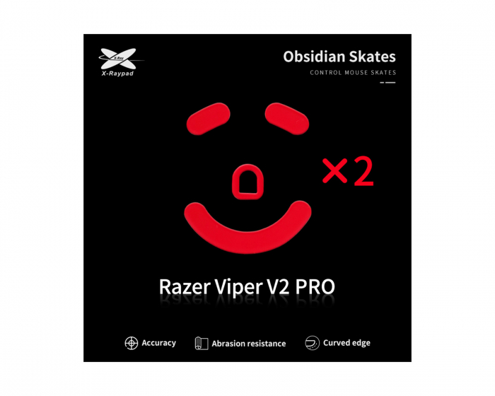X-raypad Obsidian Mouse Skates till Razer Viper V2 PRO