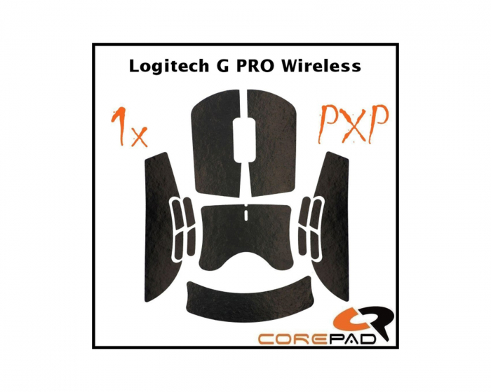 Corepad PXP Grips till Logitech G PRO Wireless - Black