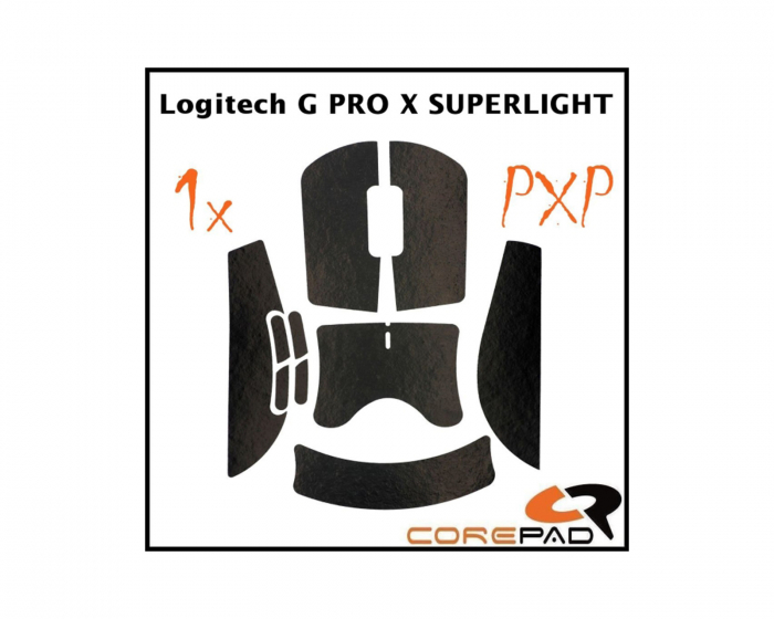 Corepad PXP Grips till Logitech G Pro X Superlight 2 - Black