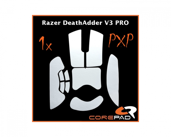 Corepad PXP Grips till Razer DeathAdder V3 Pro - White