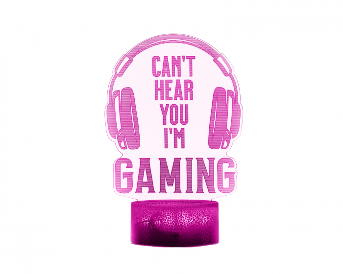MaxCustom 3D Nattlampa - Can't Hear You I'm Gaming