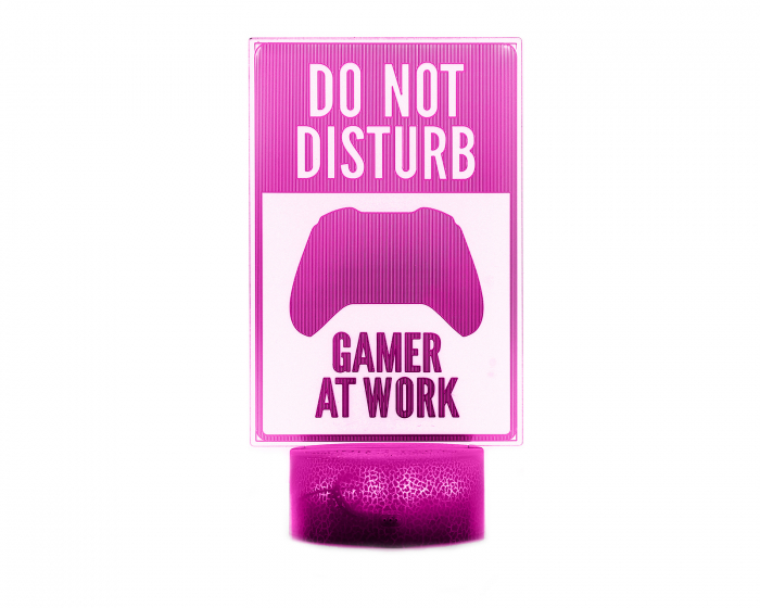 MaxCustom 3D Nattlampa - Do Not Disturb, Gamer at Work