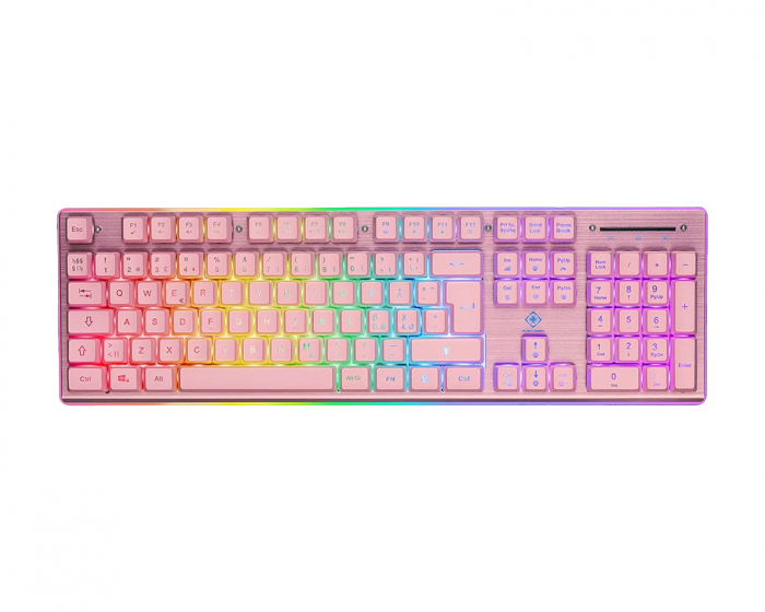 Deltaco Gaming PK75 RGB Gaming Tangentbord - Rosa