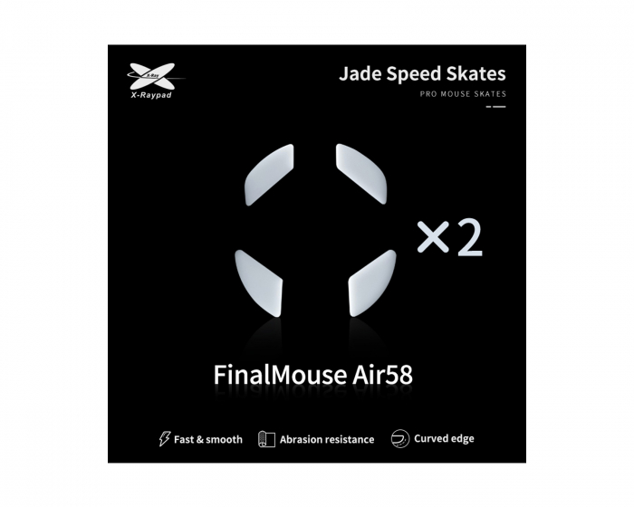 X-raypad Jade Mouse Skates för Finalmouse air58 Ninja