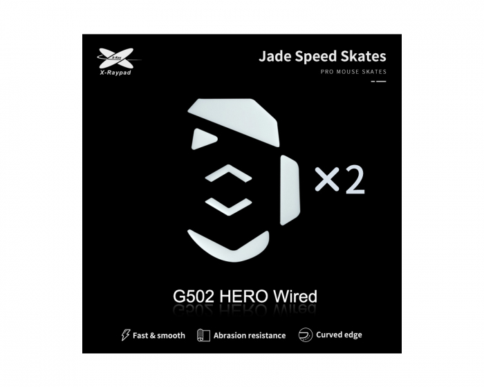 X-raypad Jade Mouse Skates för Logitech G502 Hero Wired