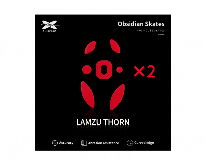 X-raypad Obsidian Mouse Skates för Lamzu Thorn